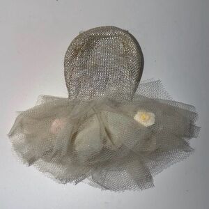 Vintage Barbie Mattel Ballerina Silver Lame Top and White Tulle Tutu